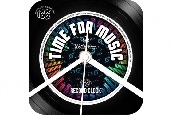 Horloge rétro vinyle - Time for Music 2 