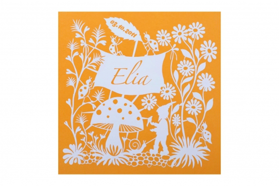 Wandbild Marienkäfer - Name & Geburtstag 3 