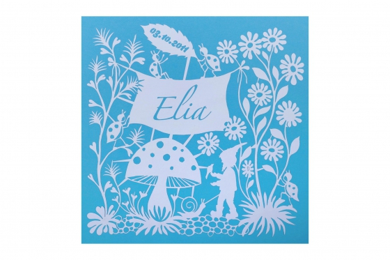 Wandbild Marienkäfer - Name & Geburtstag 7 