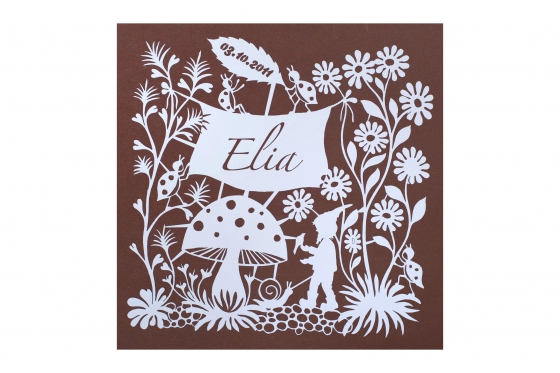 Wandbild Marienkäfer - Name & Geburtstag 11 