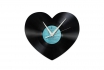 Horloge Vinyl - Coeur 