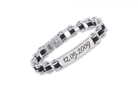 Edelstahl Armband - mit Gravur  