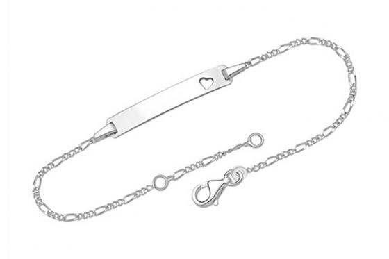 925er Silberarmband Herz - Personalisierbar  