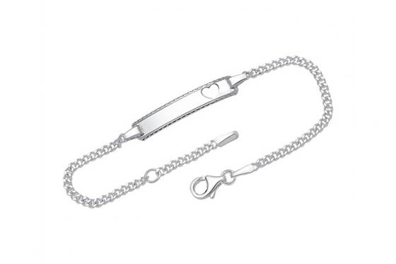 925er Silberarmband Herz - Personalisierbar  