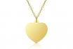 Chaine + pendentif coeur - Argent 925 doré 