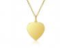 Chaine + pendentif coeur - Argent 925 doré 