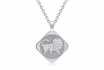 Pendentif Lion - Gravure + Chaine incluses 