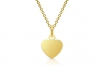 Chaine + pendentif coeur - Gravure + Chaine incluses 