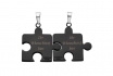 Pendentifs puzzle coeur - avec gravure laser 1