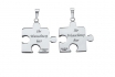 Pendentifs puzzle coeur - Avec gravure laser 1