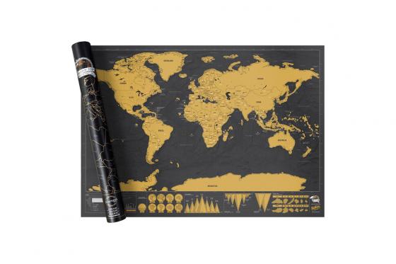 XL Weltkarte zum Rubbeln - Deluxe Edition  