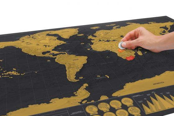 XL Weltkarte zum Rubbeln - Deluxe Edition 1 