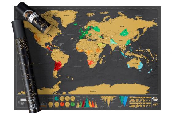 XL Weltkarte zum Rubbeln - Deluxe Edition 2 