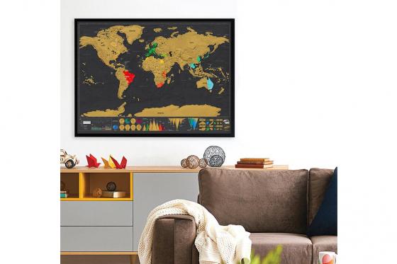 XL Weltkarte zum Rubbeln - Deluxe Edition 3 