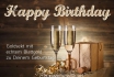 Happy Birthday - champagne or, 2 dl 1