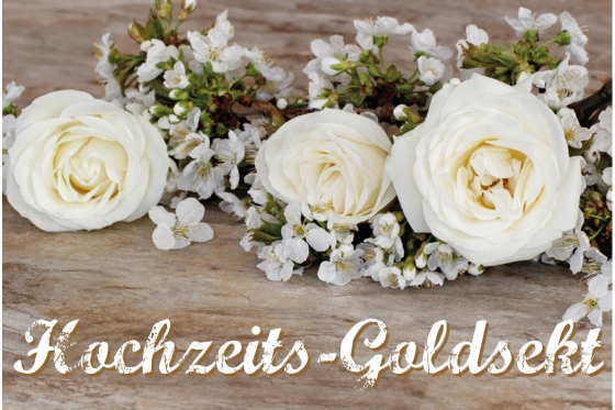 Hochzeit Goldsekt - mit Blattgold, 7.5dl 1 