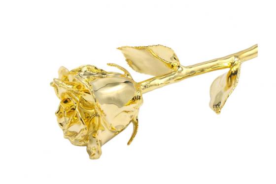 Rose en or (28 cm) - Avec coffret en cuir 3 