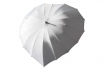 Herz Regenschirm Weiss - Personalisierbar 