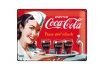 Coca Cola Kellnerin - Blechschild 