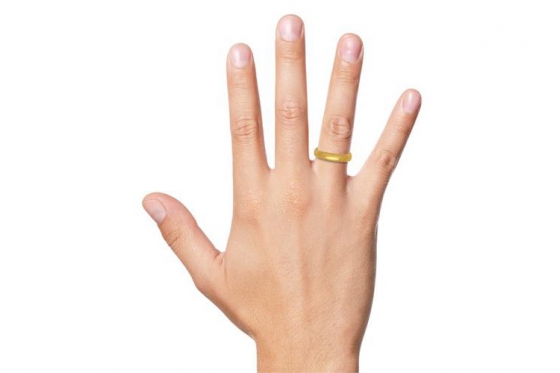 Edelstahlring Sasha II - mit Gravur 1 