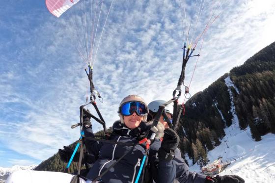 Davos Gleitschirmfliegen - für 2 Personen inkl. Fondue-Plausch  8 