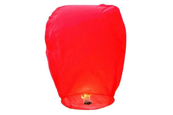 Lanternes célestes - Pack de 10 lanternes rouges 5 