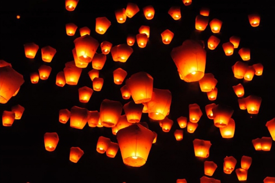 Himmelslaternen - 5er Pack Farbmix 1 