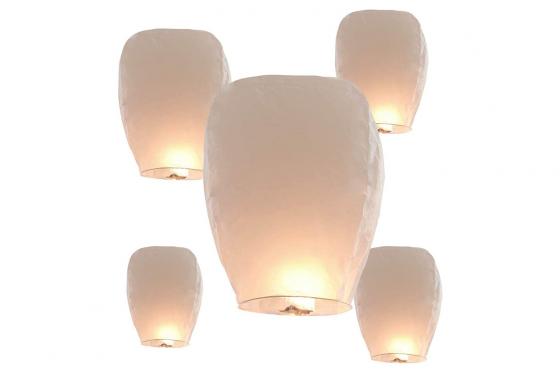 Lanterne Volanti - Lotto da 10, bianco 4 