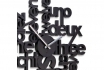 Horloge murale - Chiffres littéraux 1