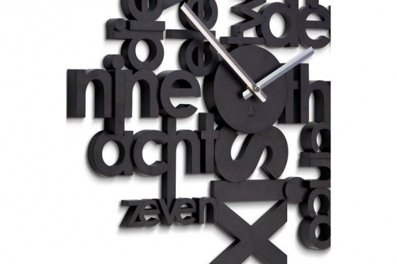 Horloge murale - Chiffres littéraux 2 