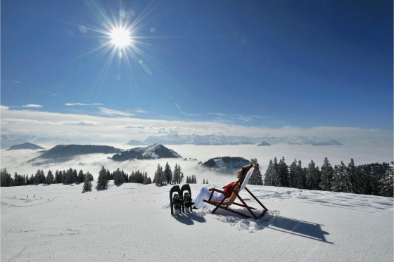 Wunderbarer Tag auf der Rigi - inkl. Schneeschuh-Tour, Fondue & Spa 1 
