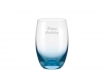 Trinkglas Blau - mit Gravur 