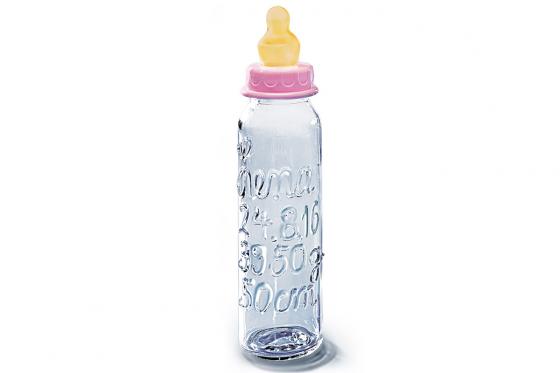 Babyflasche Glas - Name, Datum, Grösse & Gewicht  