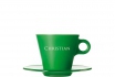 tasse cappuccino verte - personnalisable 