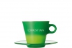 tasse cappuccino verte - personnalisable 1