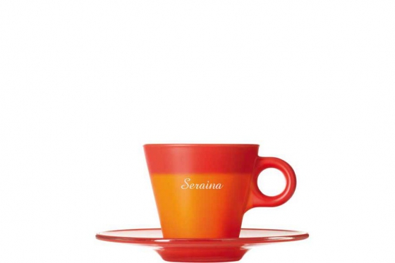 Tasse à expresso rouge - Personnalisable 2 