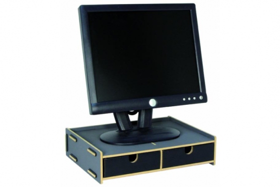 Monitor Sockel - mit Schubladen  