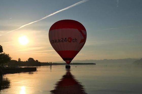 Volo in mongolfiera - volo di scoperta in Romandia + foto incluse - 2 persone 1 