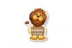 Plaque de naissance lion - Personnalisable  