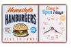 Horloge hamburger  - Retro 