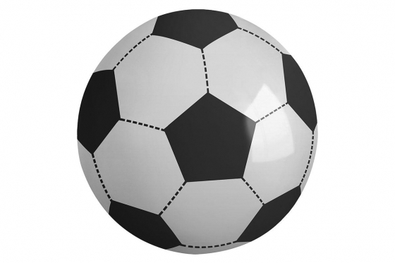 Ballon de foot géant - 107cm, gonflable  
