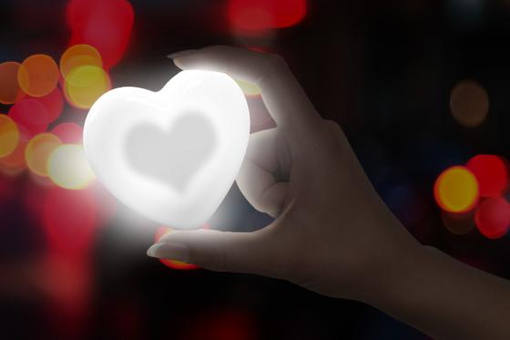 Lumière de sac à main - En forme de cœur  