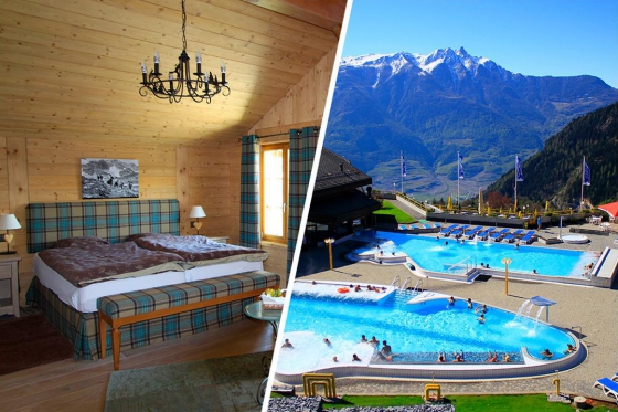 Séjour romantique au Chalet Kalbermatten - Accès libre aux Bains d'Ovronnaz + massage + repas + champagne   