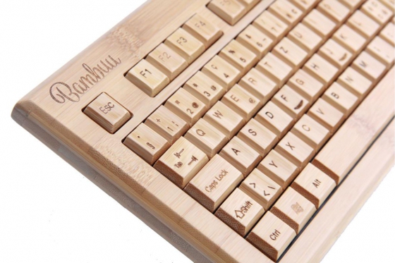 Bambus Tastatur - mit Funkmaus Bambuu 1 