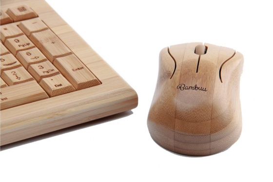 Bambus Tastatur - mit Funkmaus Bambuu 3 
