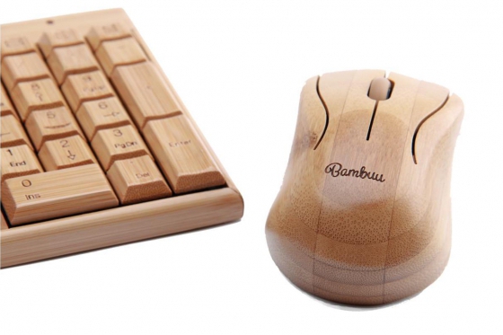 Clavier en bambou - Avec souris sans fil Bambuu 1 