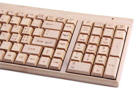 Clavier en bambou - Avec souris sans fil Bambuu 2 