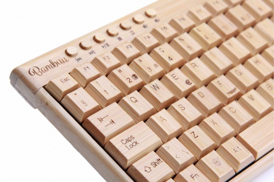Clavier en bambou - Avec souris sans fil Bambuu 4 