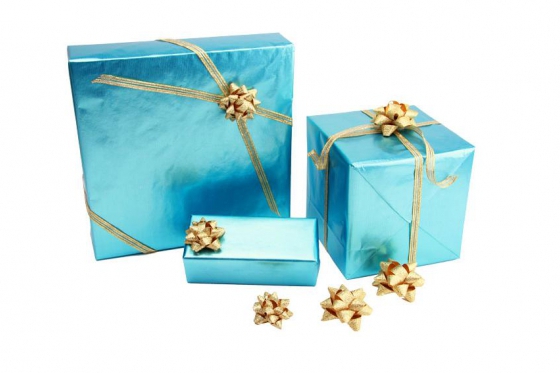 Geschenkverpackung Glitter - 9-teiliges Set  