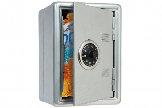 Spardose - Mini-Tresor, silber  